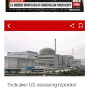 cnn : 중국 원전 방사능 누출 의혹