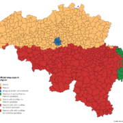 벨기에의 언어 분포 지도