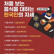 처음 보는 음식을 대하는 한국인의 자세