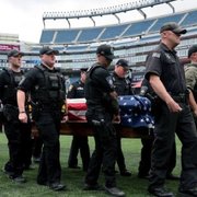 미국 어느 경찰의 장례식